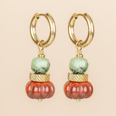 Earrings Muja Juma Energy Stones Red Jasper