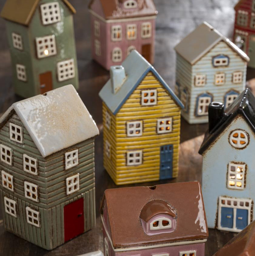 Ib Laursen ceramic house Thorshavn green 27647-81