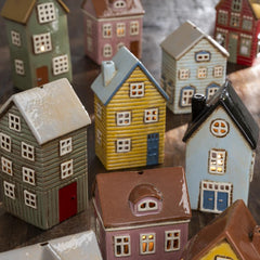 Ib Laursen ceramic house Thorshavn yellow 27643-03