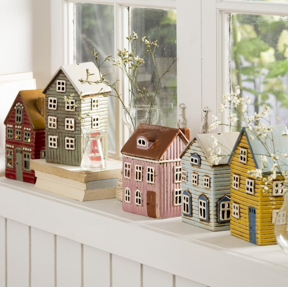 Ib Laursen ceramic houses tealight Thorshavn