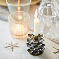 Ib Laursen cone taper candle holder brass