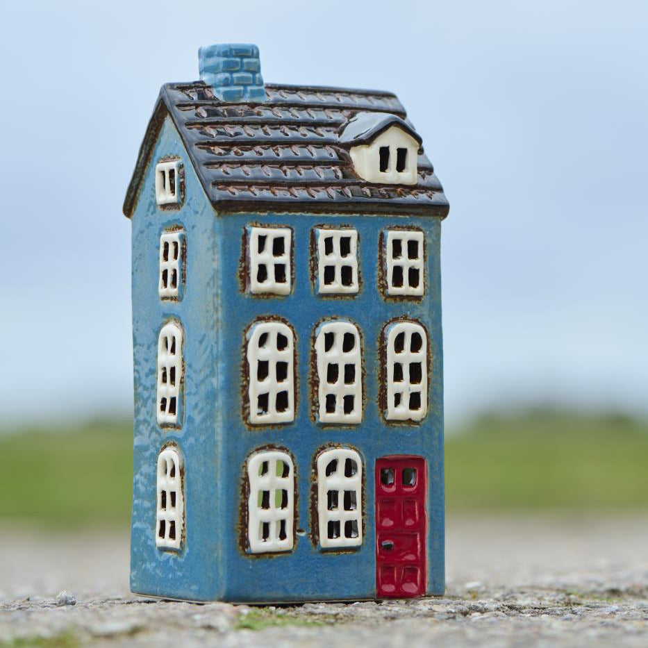 Ib laursen ceramic house blue My Town House