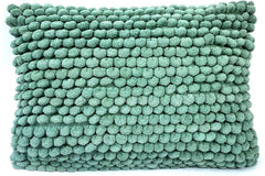 Imbarro popcorn cushion 40x0cm olive blue