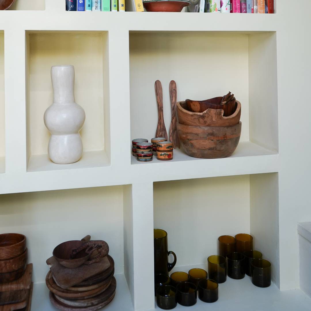 Brown recycled drinking glass Morocco Household Hardware Kadousse