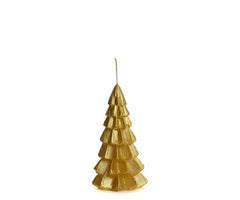Gold tree-shaped candle Xmas decor 