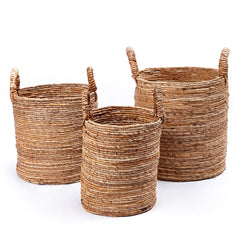 Laundry Basket SYAILENDRA Storage Basket Banana Fibre handmade