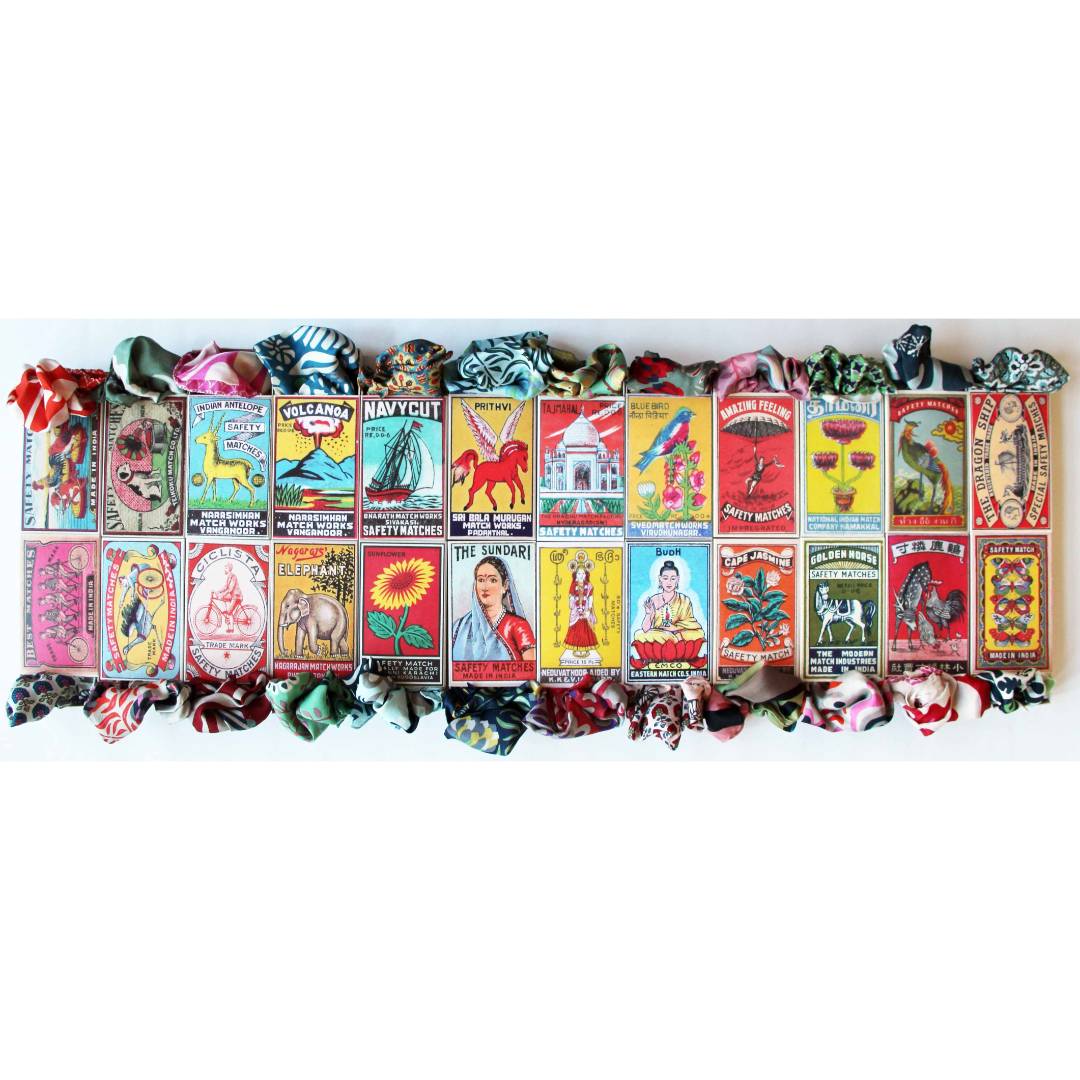 Les Belles Vagabondes silk scarves box