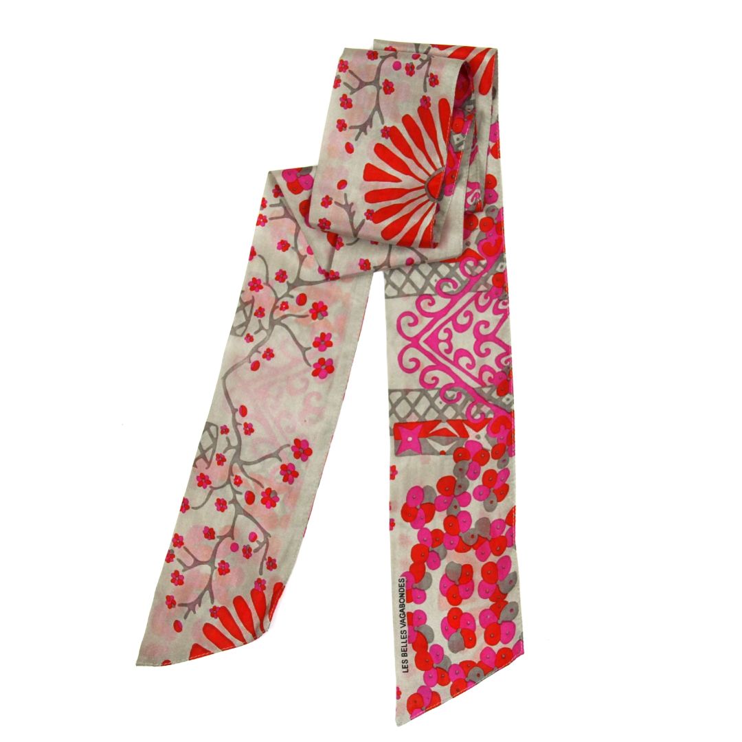 Les Belles Vagabondes Silk Twilly Masami Orange