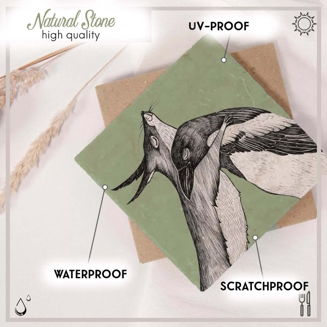 Ligarti Natursteinfliese Untersetzer