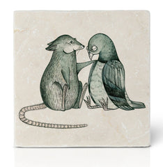 Ligarti natural stone coaster You are perfect