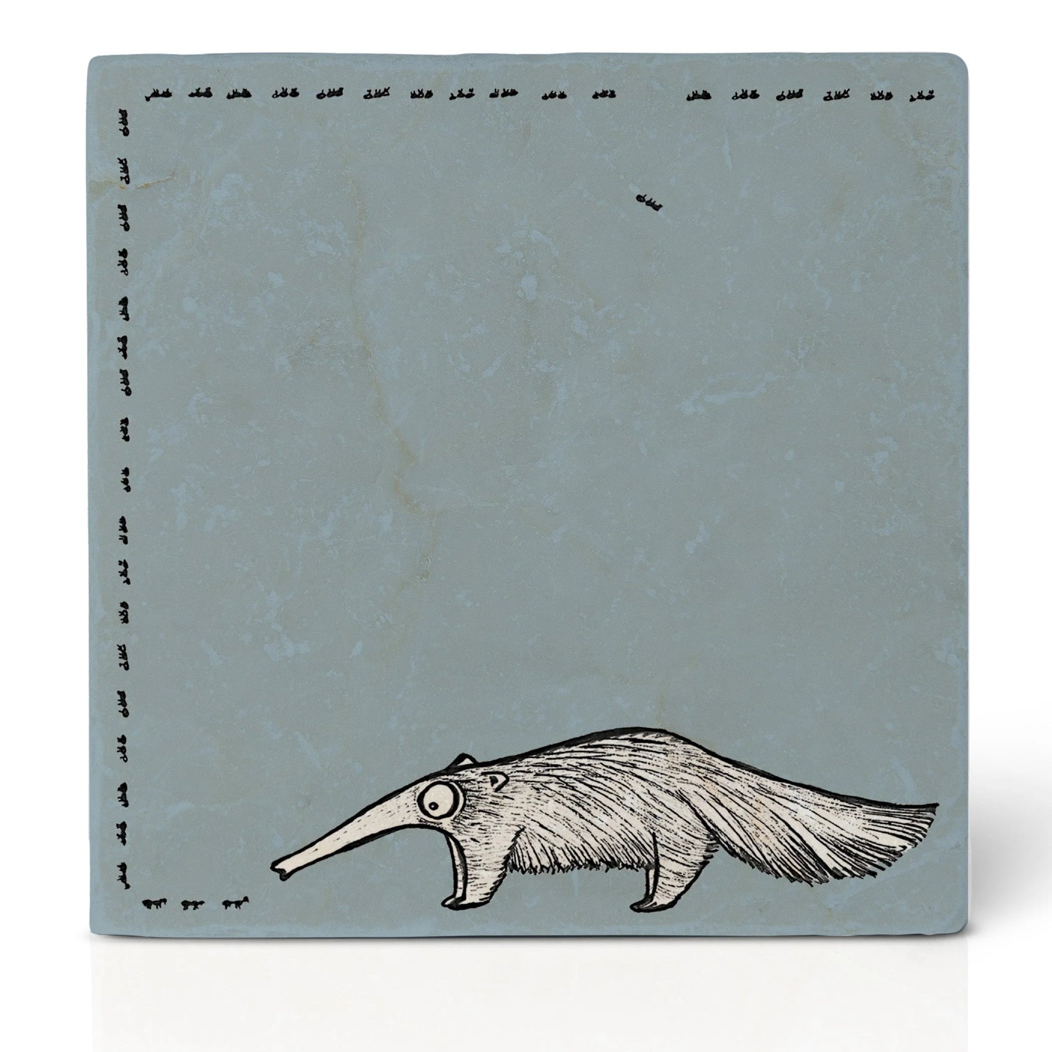 Ligarti Natursteinfliesen-Untersetzer Ameisenbär