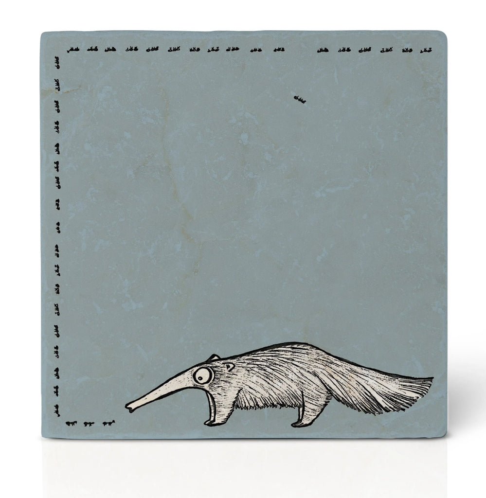 Ligarti natural stone tile coaster anteater