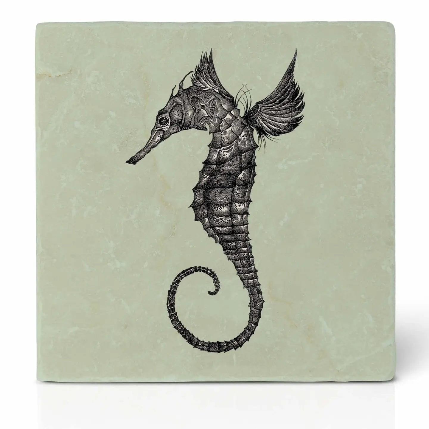Ligarti tile coaster seahorse