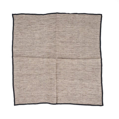 the code linen napkin natural black Bazar Bizar 45 cm