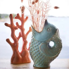 Madam Stoltz fish vase light green water jug