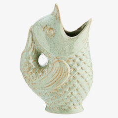 Madam Stoltz fish vase light green water jug