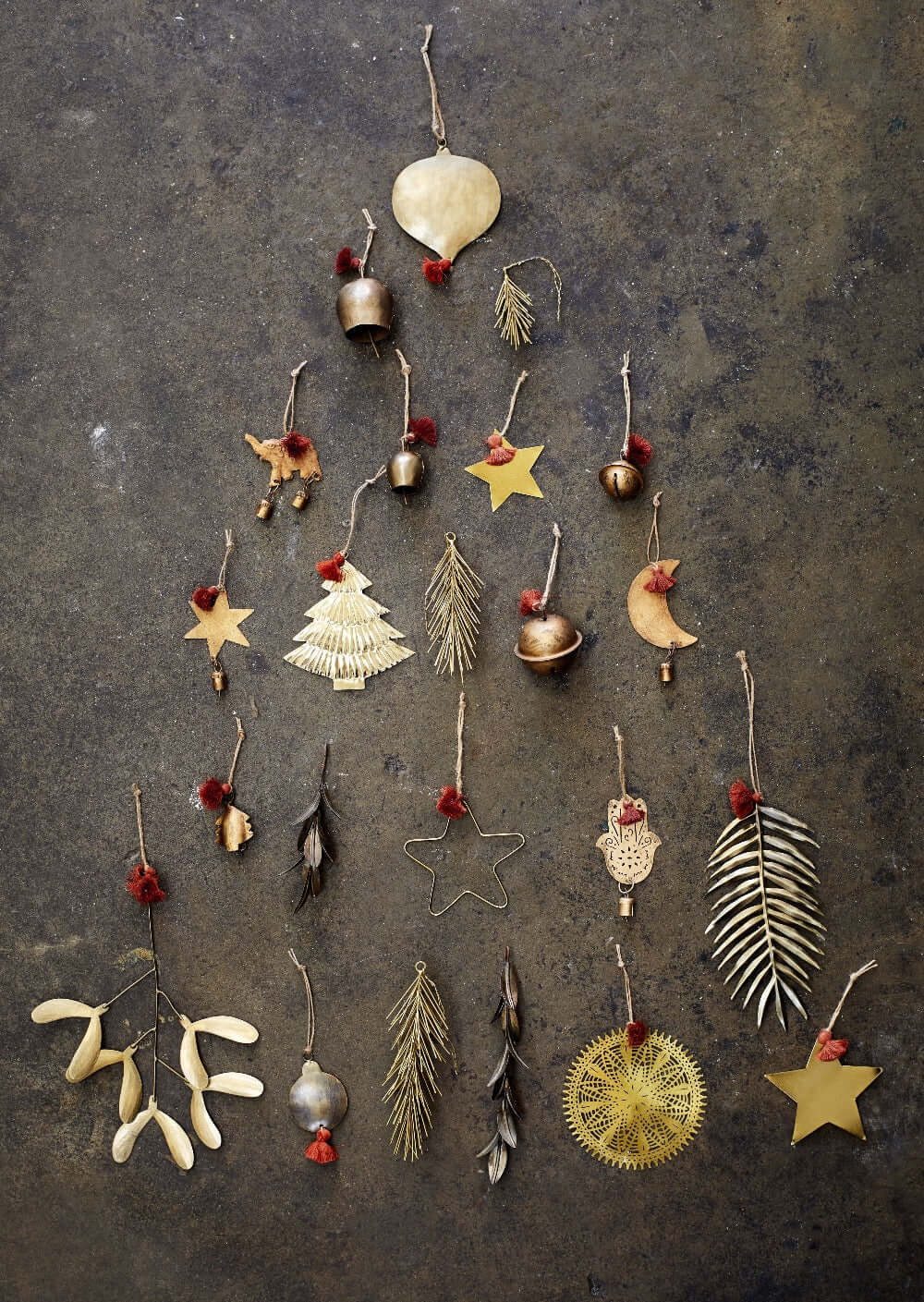 Madam Stoltz hand hammered bells recycled iron Christmas