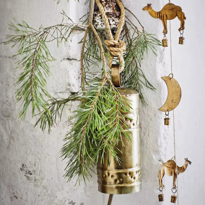 Madam Stoltz garland camels moons bells Christmas decoration ornaments