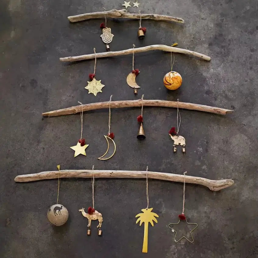 Madam Stoltz hängende Palme goldenes Ornament