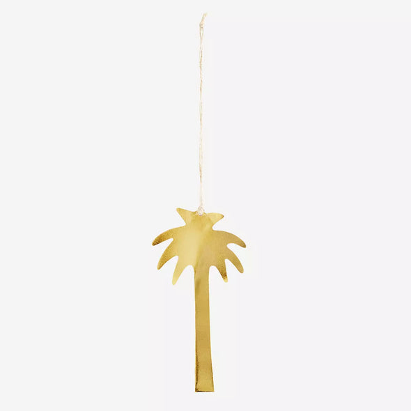 Madam Stoltz hanging palm gold ornament 