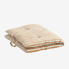 Madam Stoltz mattress cushion 60x100cm striped dark honey 60100-35