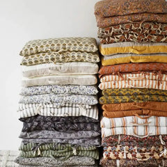 Madam Stoltz cotton mattress stripes print 60x100cm