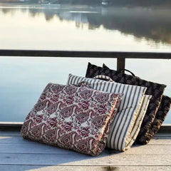 Madam Stoltz cotton mattress stripes print 60x100cm