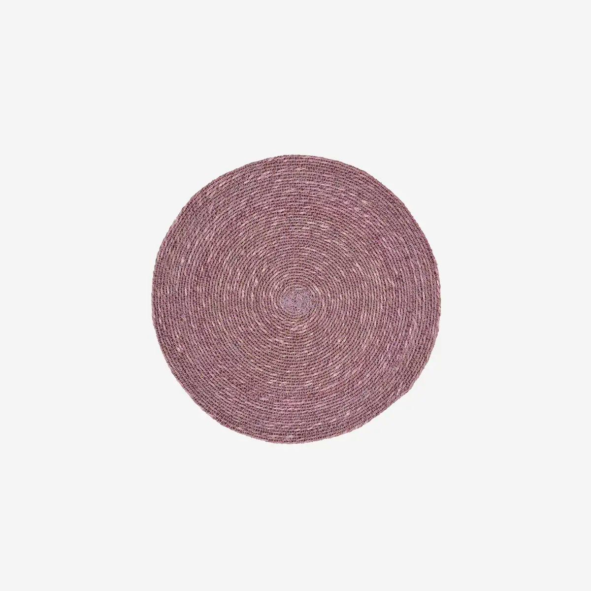 Round woven placemat lilac Madam Stoltz