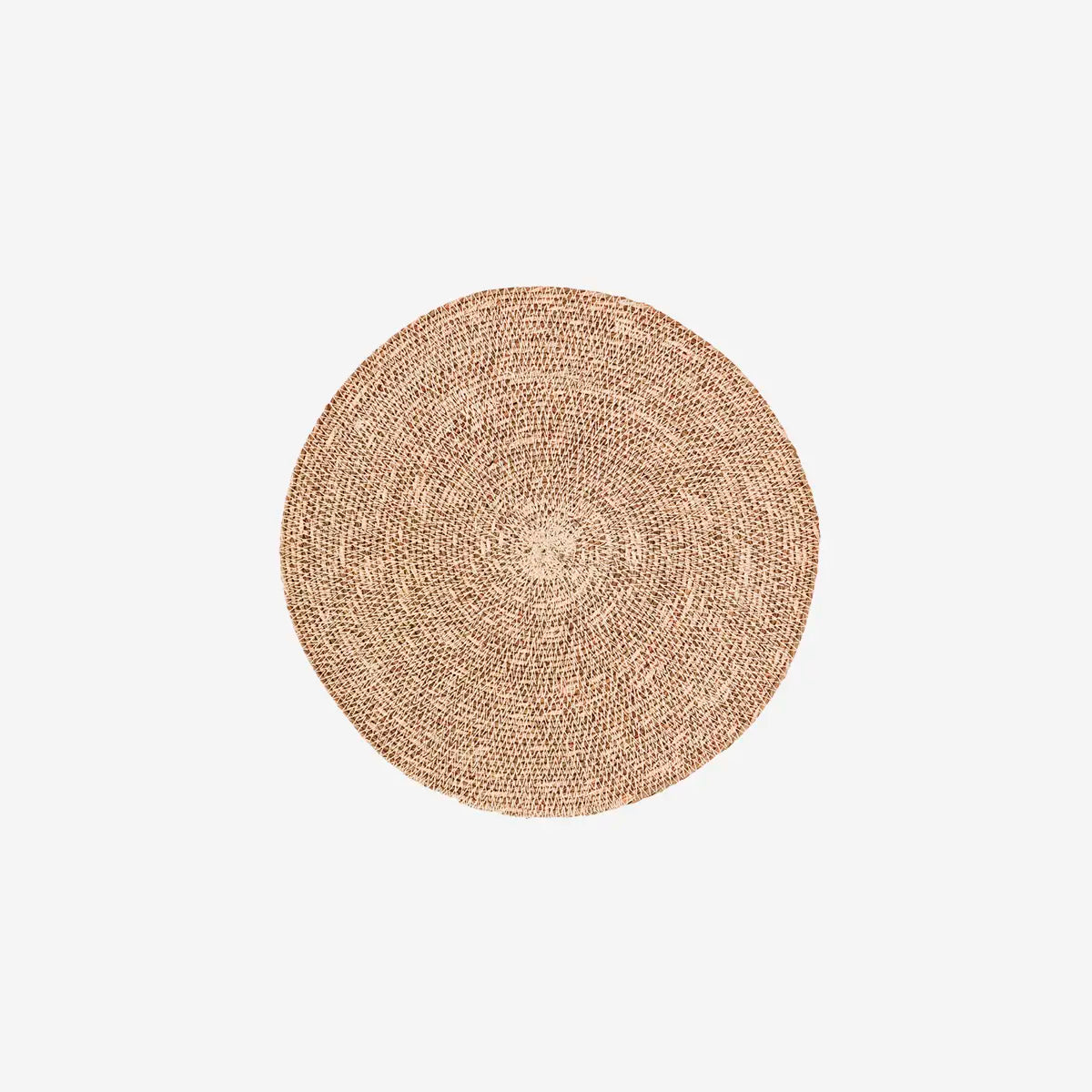 Round woven placemat powder pink Madam Stoltz
