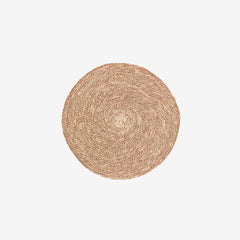 Round woven placemat powder pink Madam Stoltz