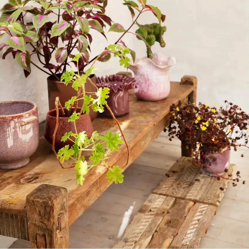 Madam Stoltz recycled wooden pedestal tray