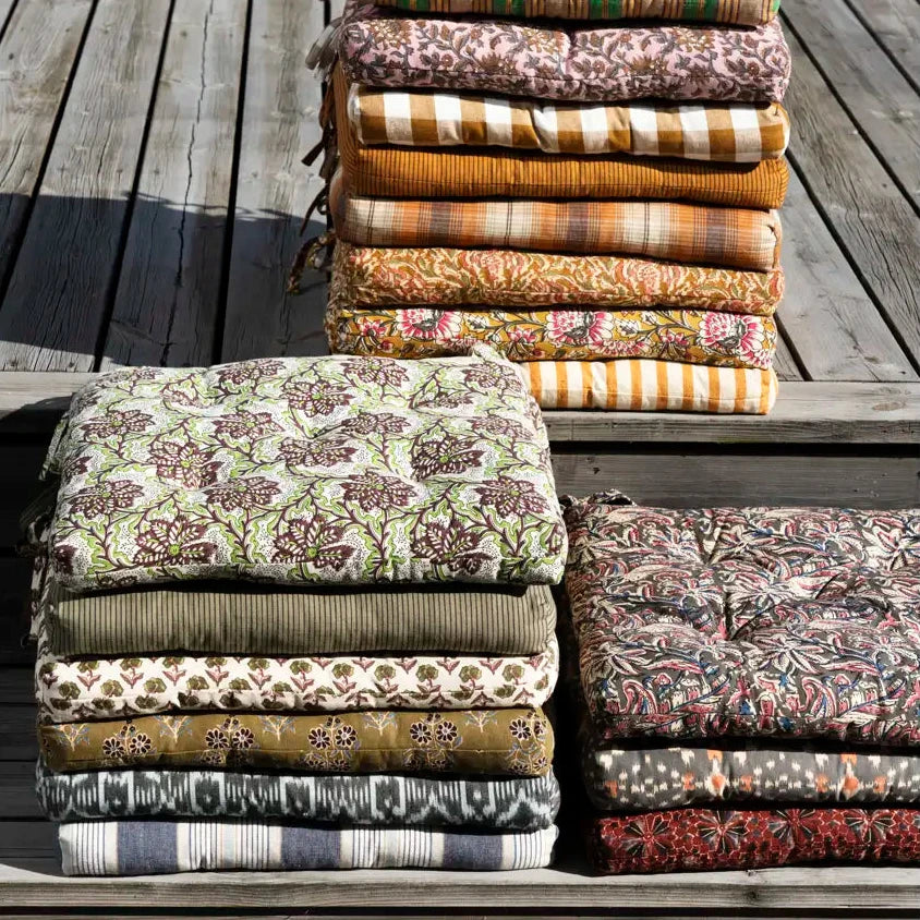 Madam Stoltz cotton chair pads