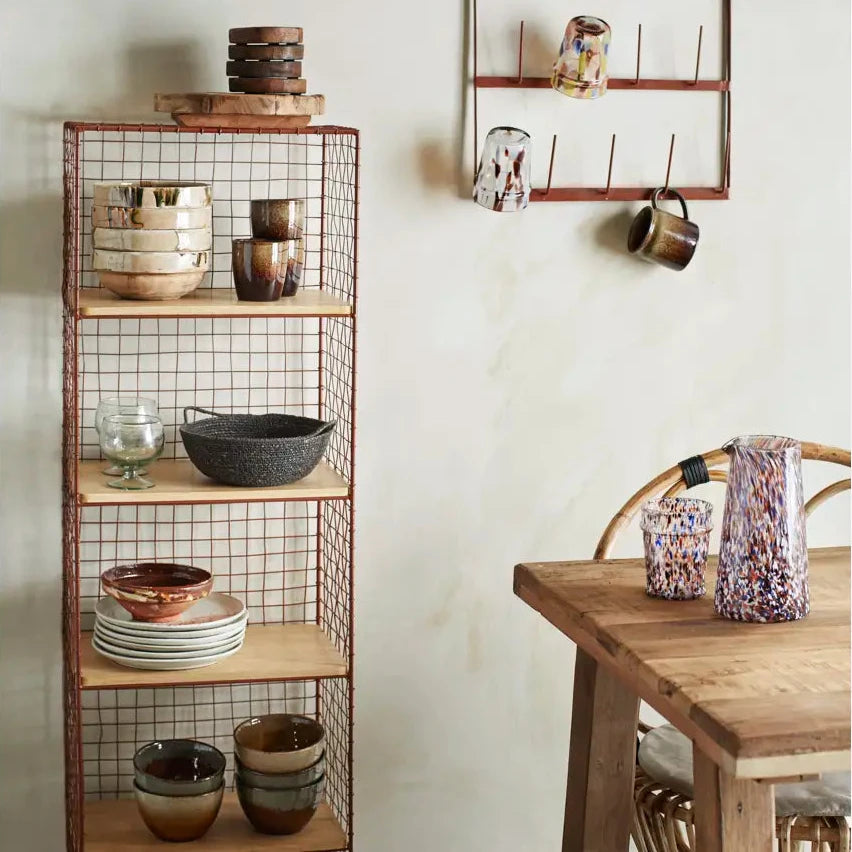 Madam Stoltz handbemalte Keramikschüssel cremefarben Osteuropa