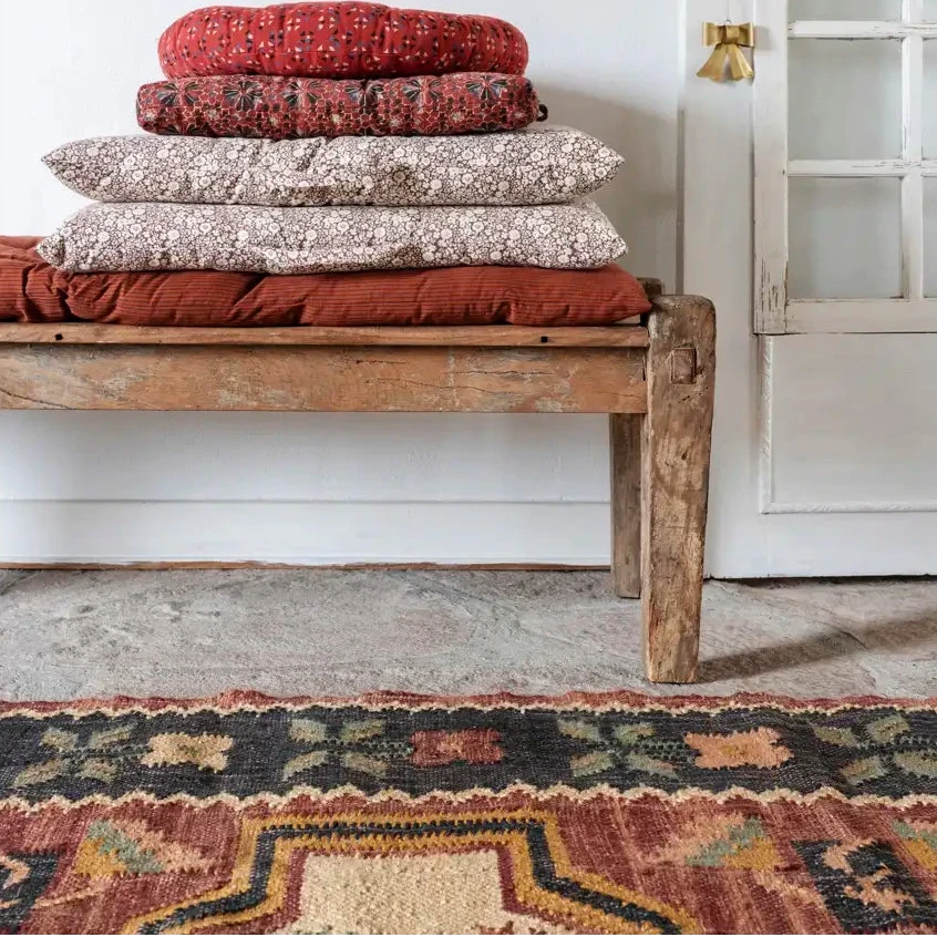 Madam Stoltz handwoven rug kelim style