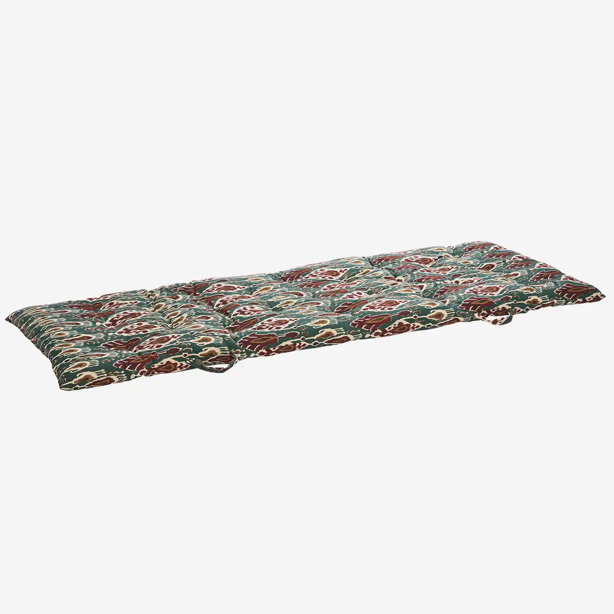 Madam Stoltz mattress cushion 70x180cm green syrah red boho home