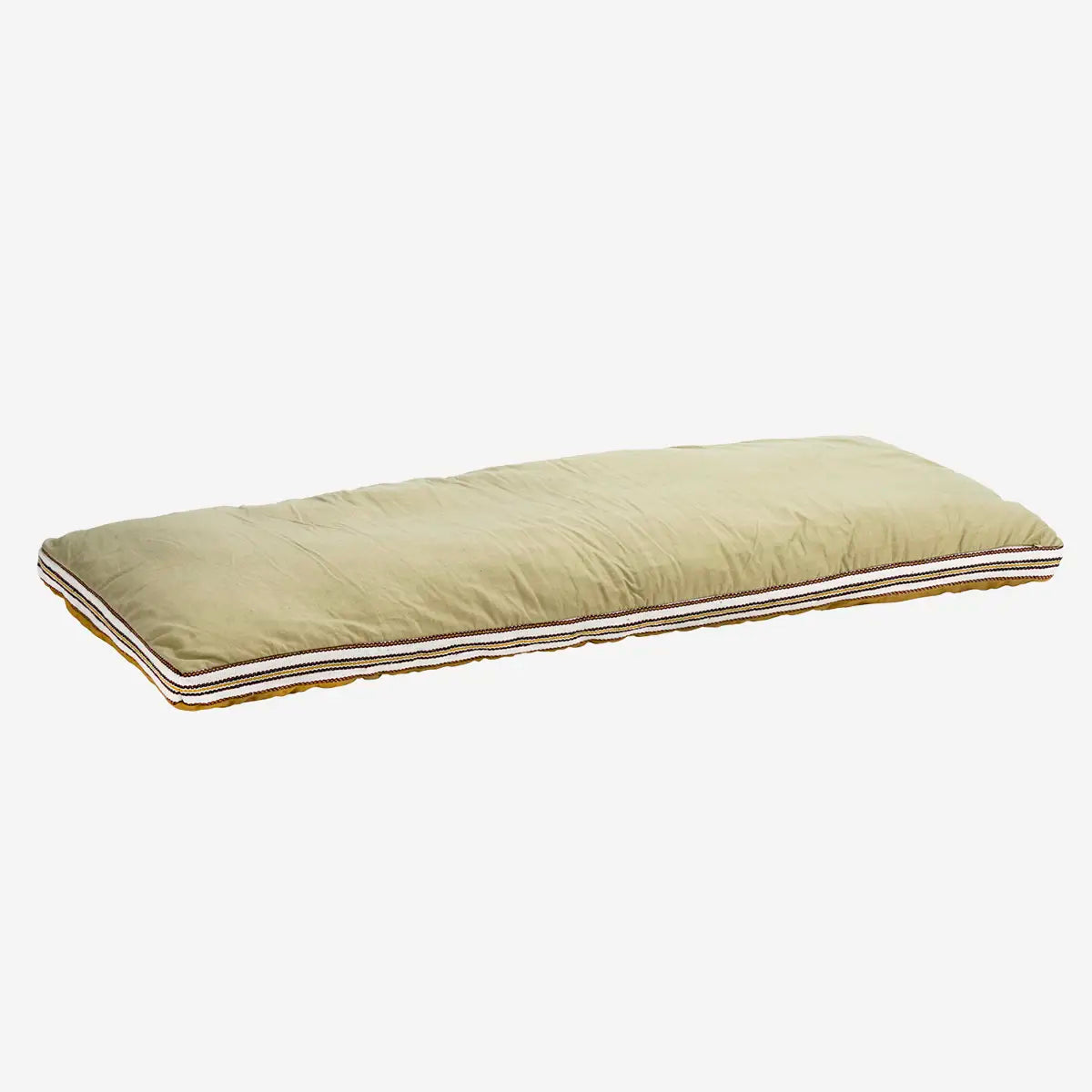Madam Stoltz double-sided mattress cushion mustard sand