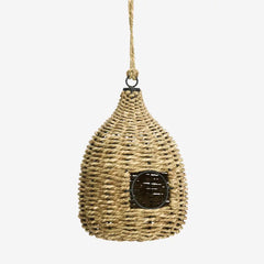 Madam Stoltz natural seagrass birdhouse