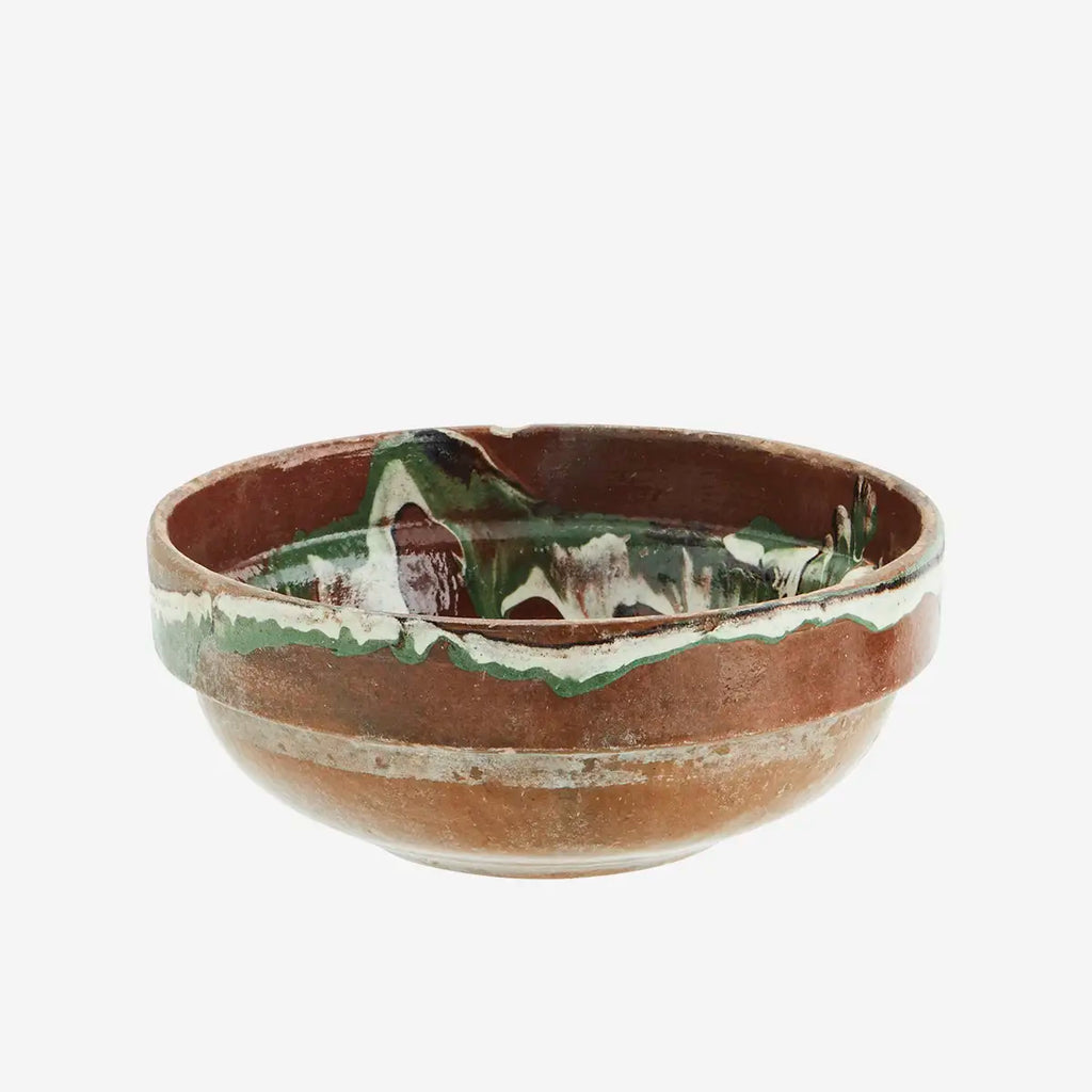 Madam Stoltz re-used earthenware bowl ceramic brown