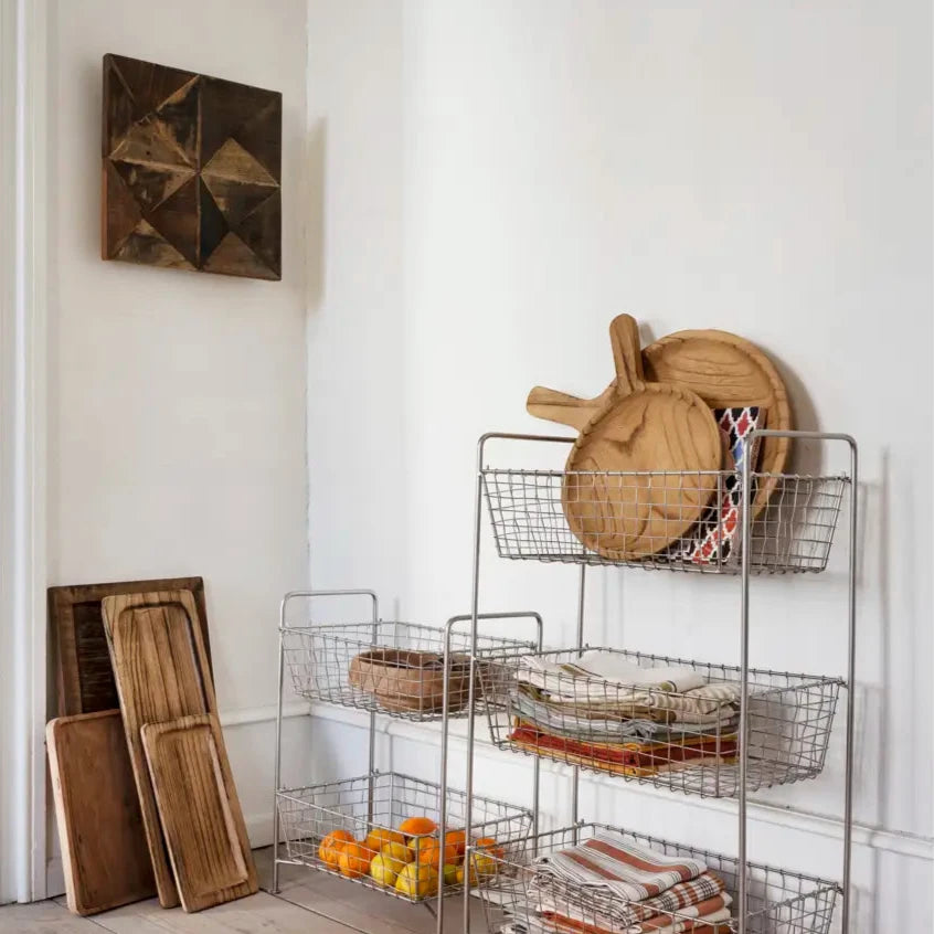 Madam Stoltz recycled wooden tray wall decor