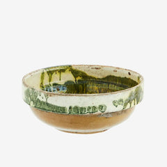 Madam Stoltz re-used earthenware bowl ceramic brown