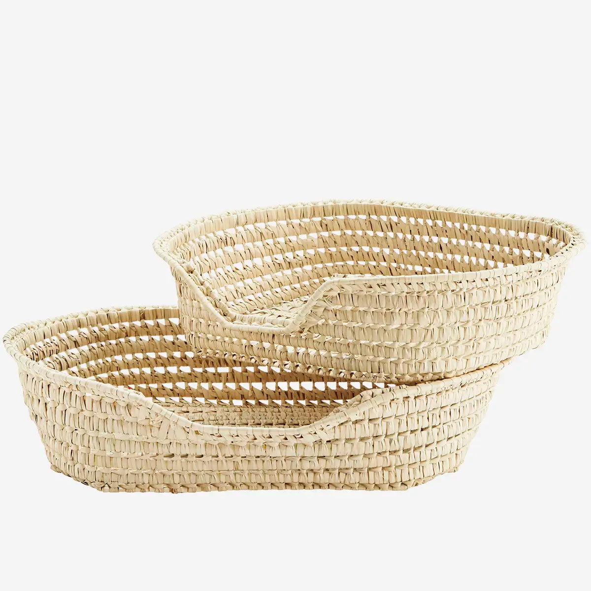 Natürliche Gras-Hundekörbe - Set von 2