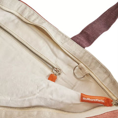 NoMorePlastic sustainable shopper recycled bed linen autumn zip