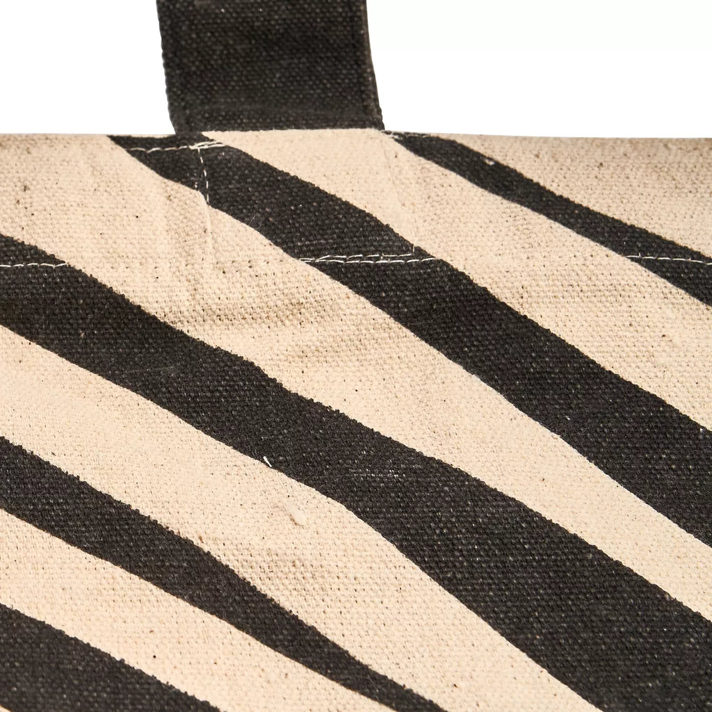 NoMorePlastic sustainable shopper recycled bed linen zebra