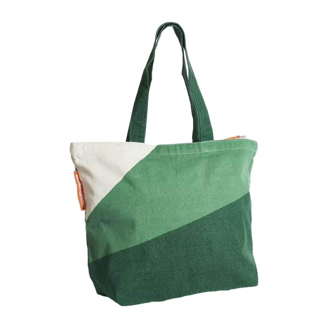 NoMorePlastic nachhaltige Einkaufstasche recycelte Bettwäsche amazon grün