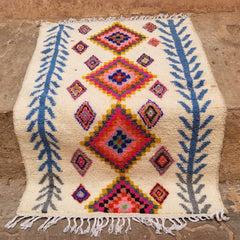 Ourika rug Souk in the City Morocco Berber Atlas hand knotted