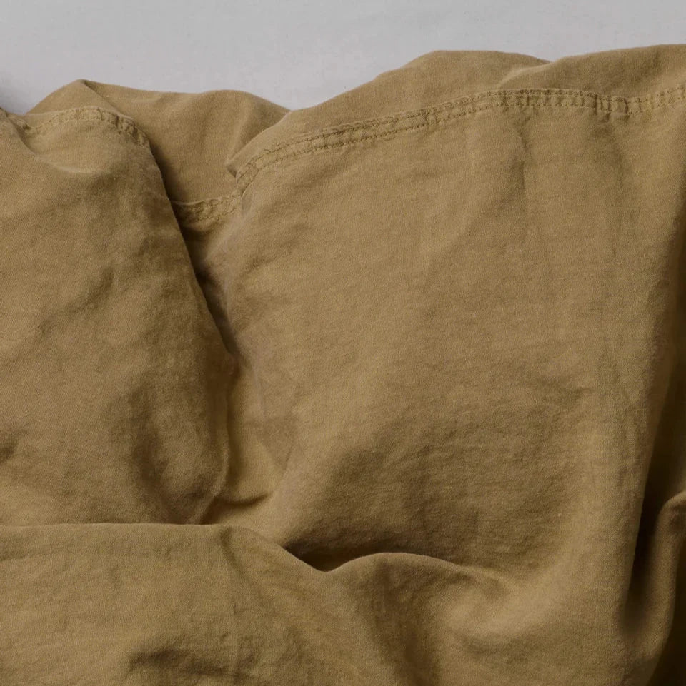 Suite 702 duvet cover linen organic khaki gold