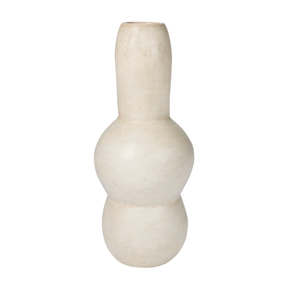 Tadelakt vase white handmade in Morocco