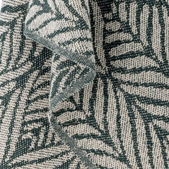 Ugento throw blanket green Bloomingville close up