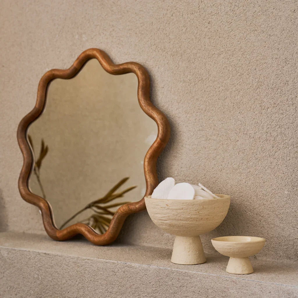 Decorative mirror with wavy frame Urban Nature Culture 