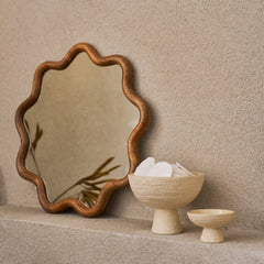 Decorative mirror with wavy frame Urban Nature Culture 